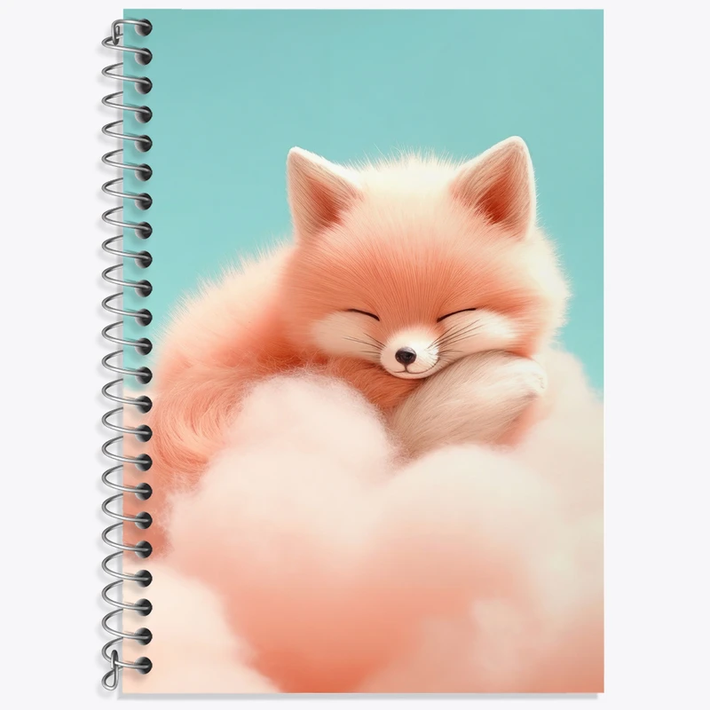 دفتر لغت 50 برگ خندالو طرح روباه کیوت کد N2267