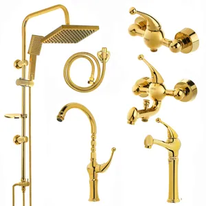 ست شیرآلات کویران آذر مدل پاریس کد B-01 مجموعه 6 عددی