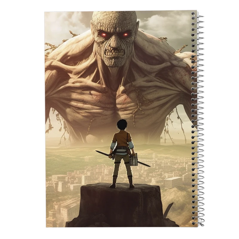 دفتر ژورنال نویسی 50 برگ مدوپد مدل نقطه ای طرح Attack on Titan کد DF10435