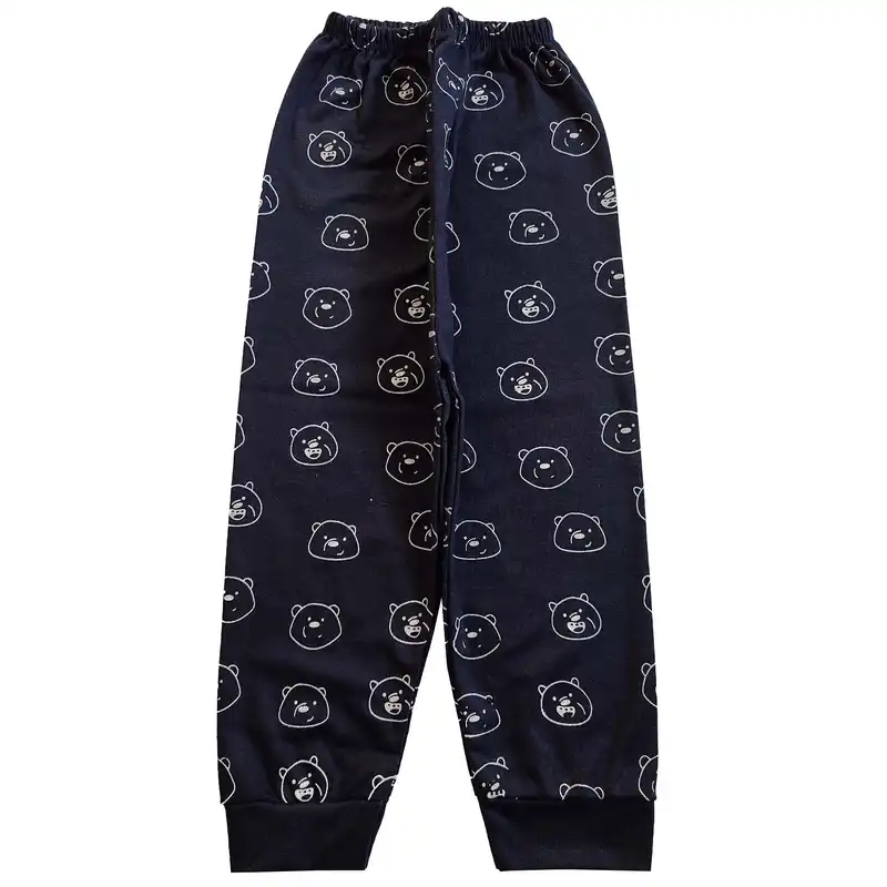 ست تی شرت و شلوار بچگانه مدل پاندا کد 3909 رنگ سرمه ای