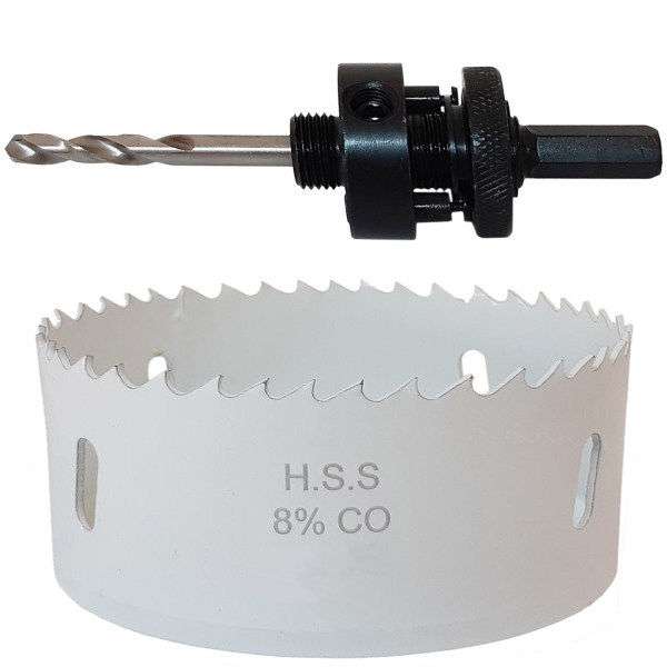 مته گردبر آهن کبالت مدل CO2-1092 سایز 92 میلی متر مجموعه دو عددی