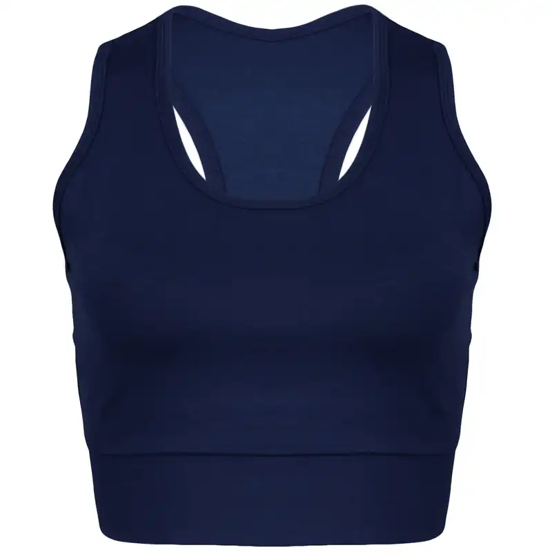 نیم تنه ورزشی زنانه ماییلدا مدل بدون فنر کد 4456 رنگ سرمه ای