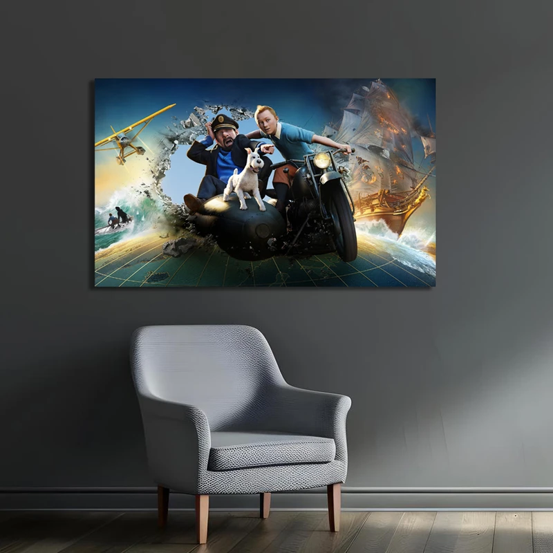 تابلو شاسی مدل تن تن Tintin کد TIN3