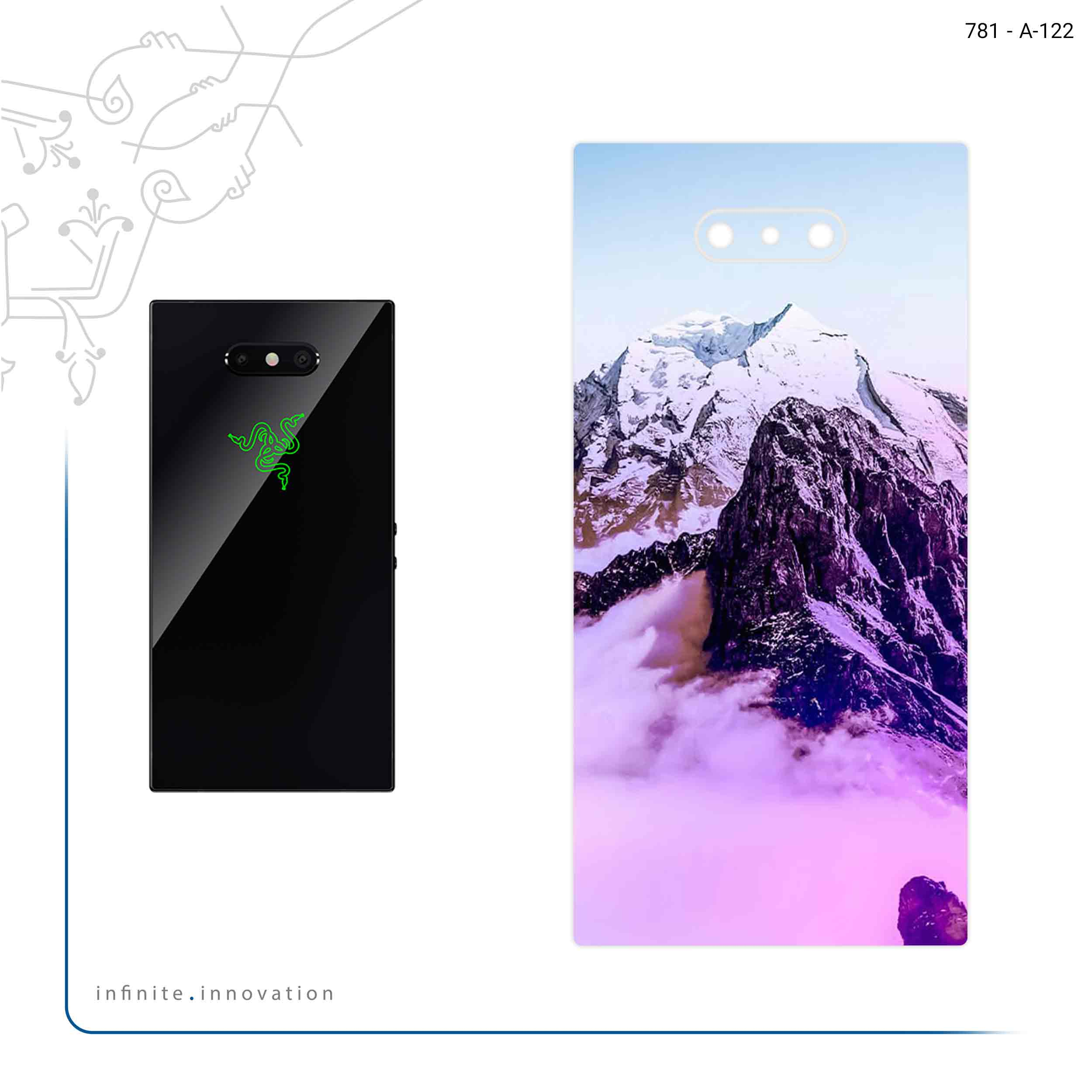 برچسب پوششی ماهوت مدل Mountaintop مناسب برای گوشی موبایل ریزر Phone 2