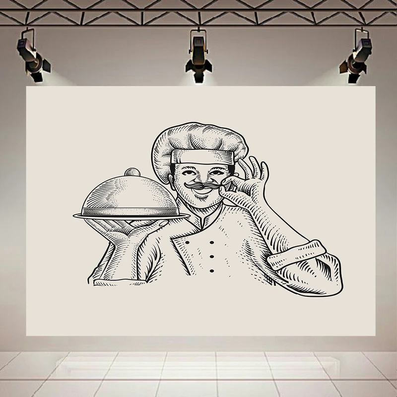 تابلو بوم طرح سرآشپز مدل قدیمی کد AR305028