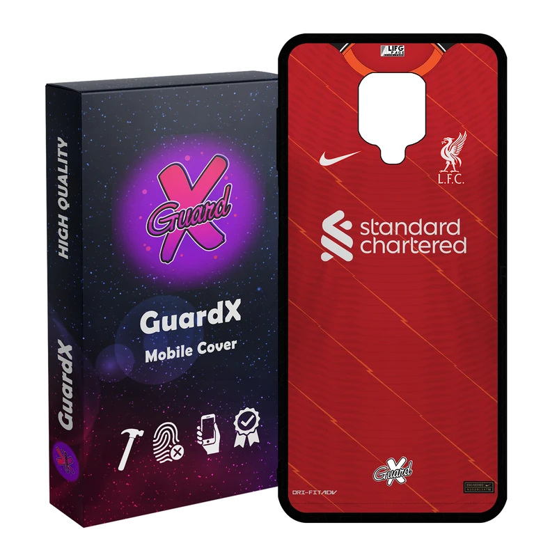 کاور گارد ایکس طرح لیورپول مدل CHL50381 مناسب برای گوشی موبایل شیائومی Redmi Note 9S / Note 9 Pro / Note 9 Pro Max