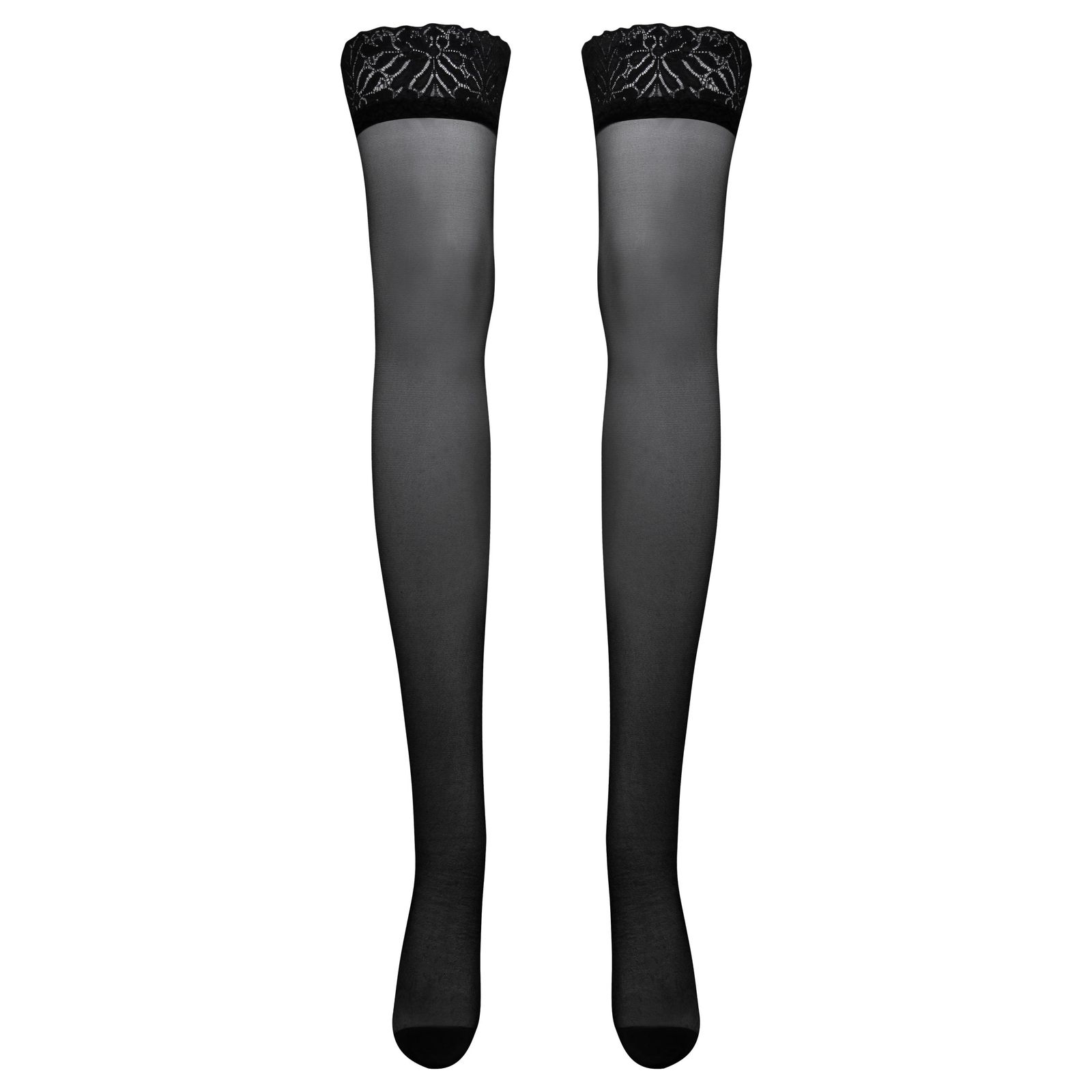 جوراب ساق بلند زنانه ماییلدا مدل توری کد 4786-2072 رنگ مشکی -  - 1