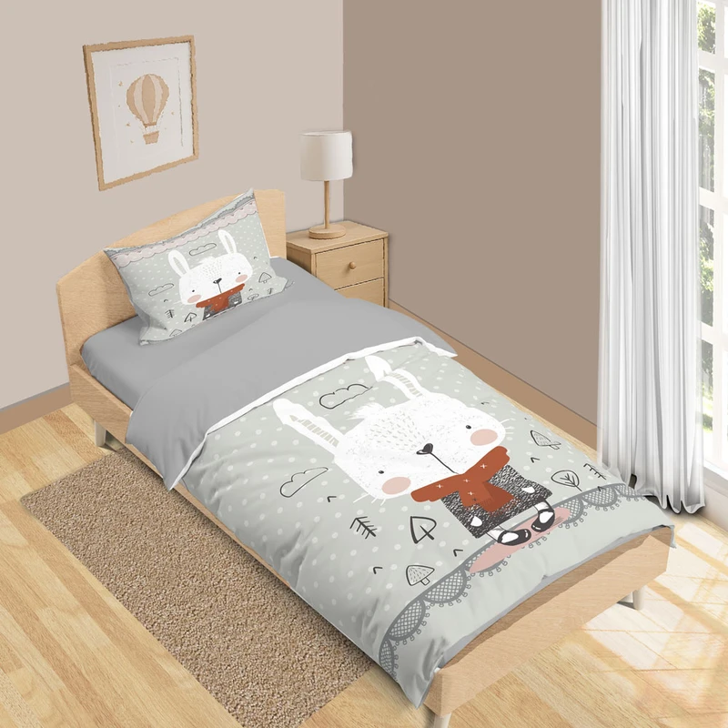 سرویس روتختی 1 نفره 5 تکه نوپه هوم مدل خرگوشی T6437