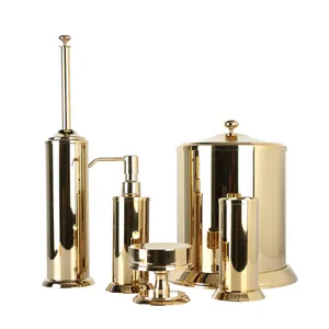 ست سرویس بهداشتی 5 پارچه دلفین مدل KH-brass-05