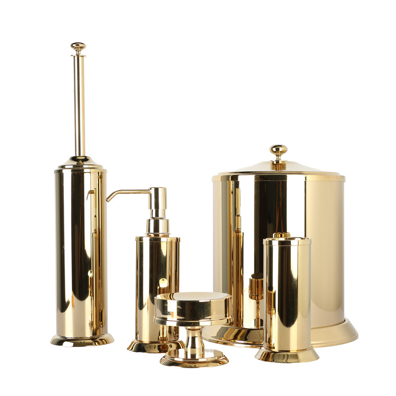 ست سرویس بهداشتی 5 پارچه دلفین مدل KH-brass-05