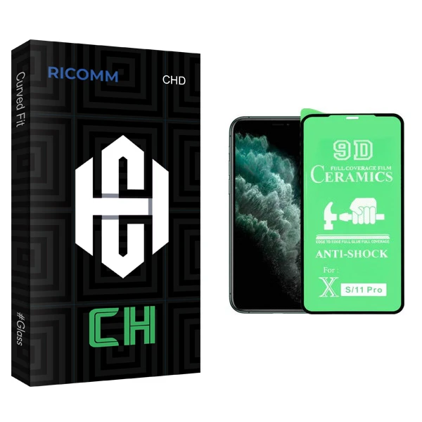 محافظ صفحه نمایش ریکام مدل CH glass مناسب برای گوشی موبایل اپل iphone11 Pro