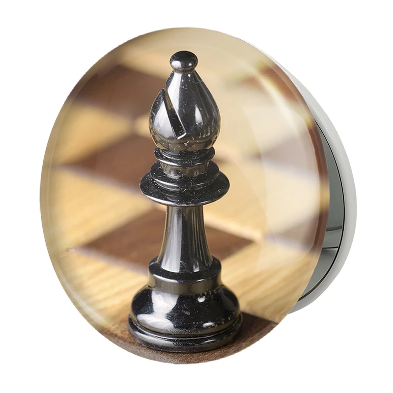 آینه جیبی خندالو طرح شطرنج مدل تاشو کد 29251