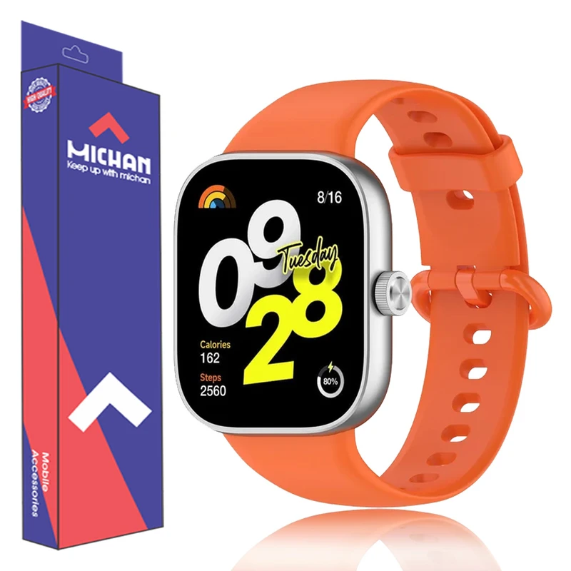 بند میچان مدل Silicone مناسب برای ساعت هوشمند شیائومی Redmi Watch 4 / Mi Band 8 Pro