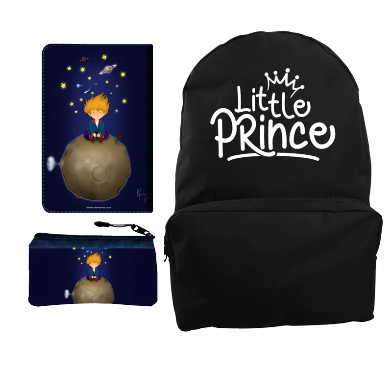 کوله پشتی مدل شازده کوچولو کد KP-147 به همراه کلاسور و جامدادی