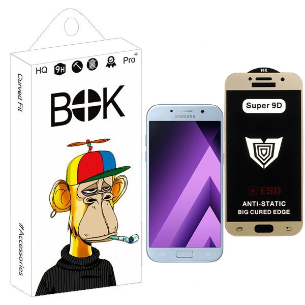 محافظ صفحه نمایش بوک مدل Super 9D Novara مناسب برای گوشی موبایل سامسونگ Galaxy a520 / a5 2017