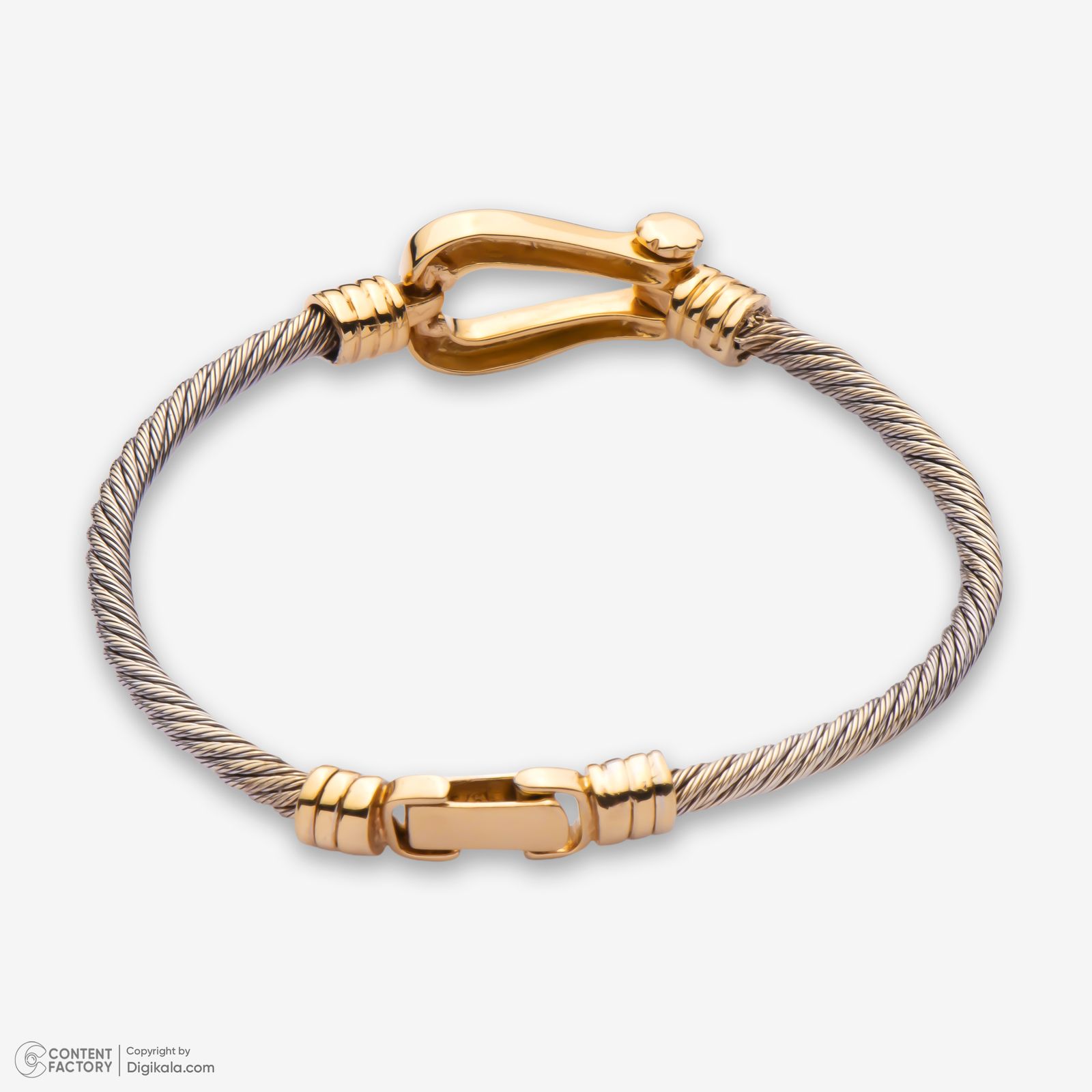 دستبند طلا 18 عیار زنانه وی گالری مدل فرد کد BGA1509 -  - 6