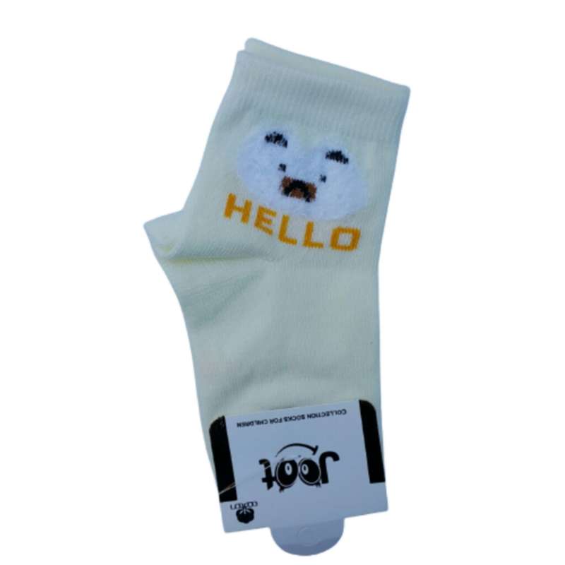 جوراب دخترانه مدل نیم ساق تدی g6466