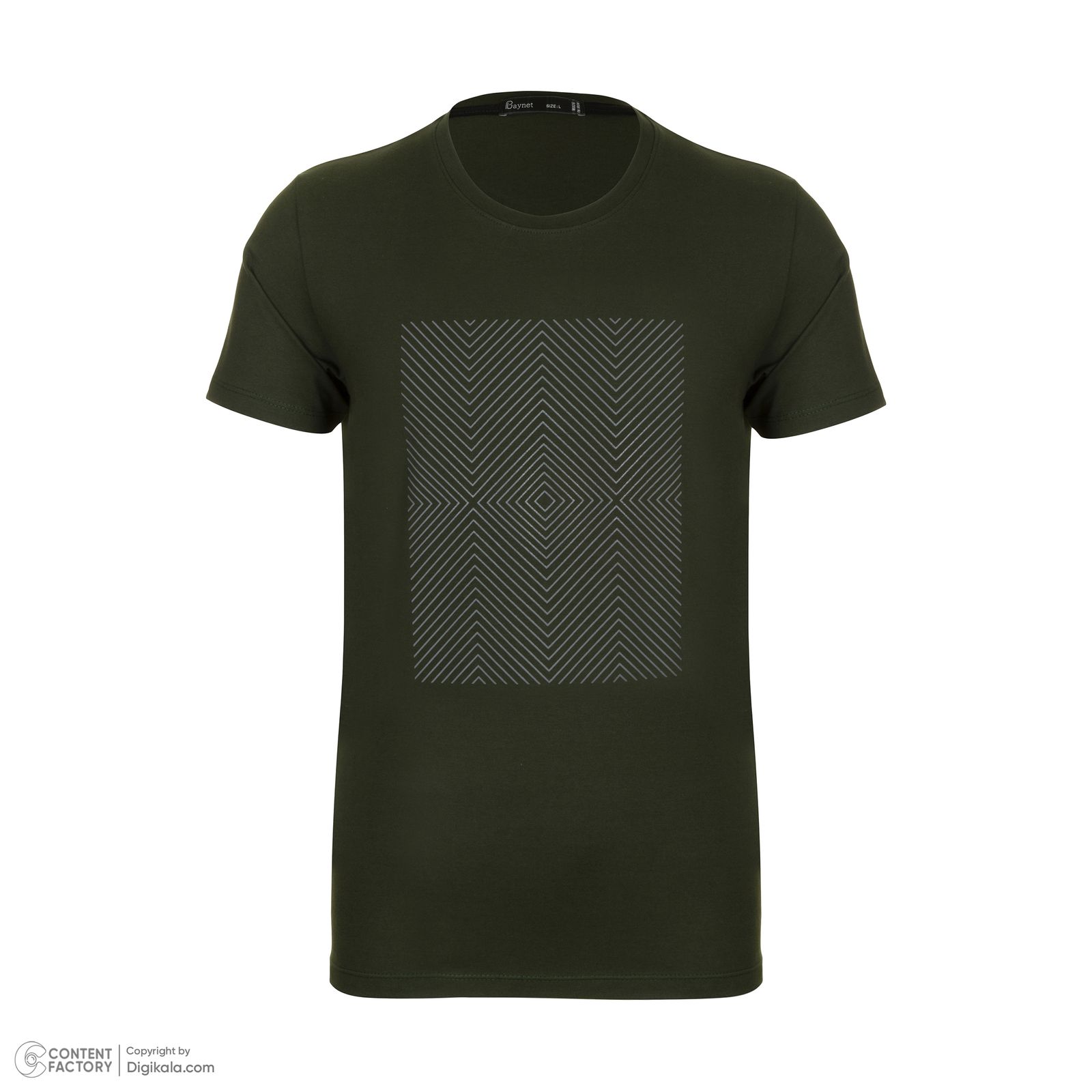 تی شرت آستین کوتاه مردانه باینت مدل 758-3 رنگ سبز -  - 2