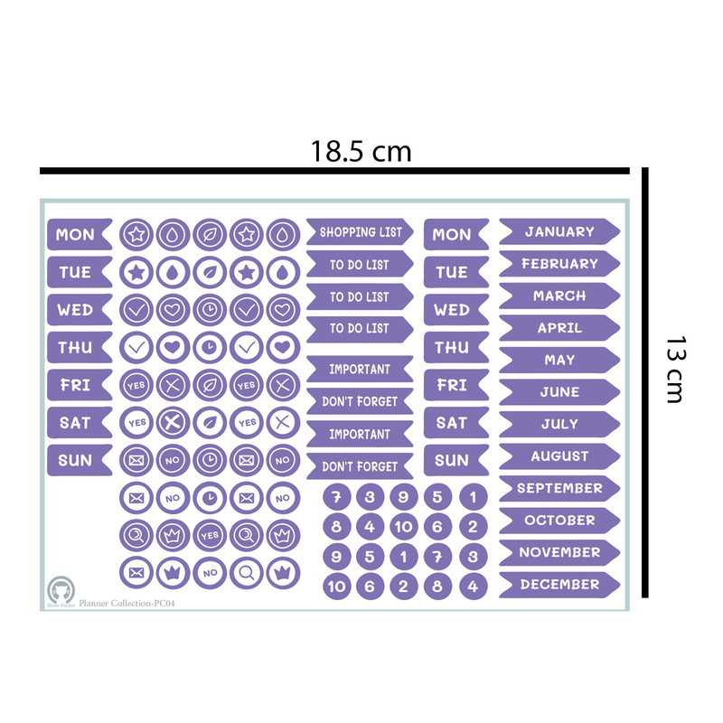 برچسب میو استیکر مدل پلنر کالکشن کد PC04
