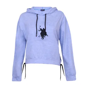 هودی زنانه مدل یسنا رنگ آبی روشن