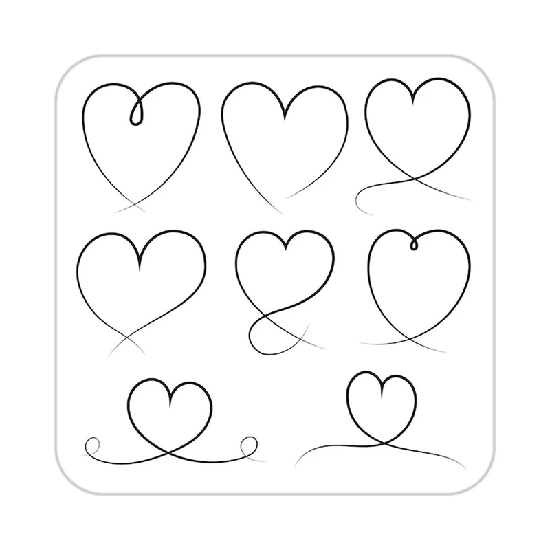 زیر لیوانی کاکتی طرح عاشقانه مدل mp40061