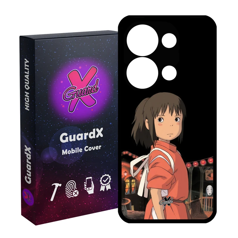 کاور گارد ایکس طرح Spirited Away Anime مدل Glass10574 مناسب برای گوشی موبایل شیائومی Redmi Note 13 Pro 4G / Poco M6 Pro 4G
