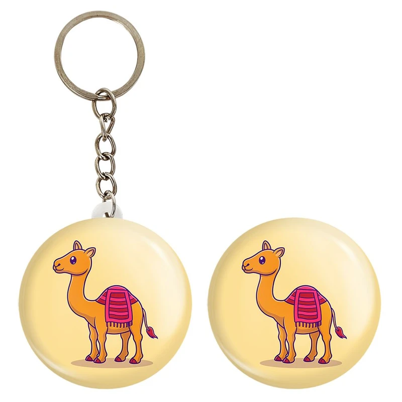 پیکسل خندالو مدل حیوانات بامزه شتر کد 29653 به همراه جاکلیدی