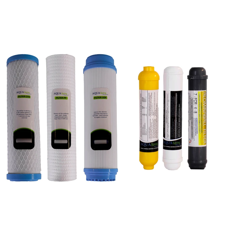 فیلتر دستگاه تصفیه آب آکوآ اسپرینگ مدل FASPAW6 مجموعه شش عددی