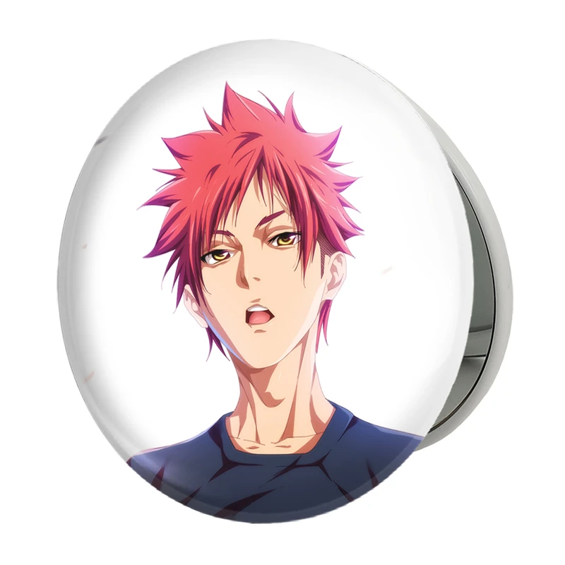 آینه جیبی خندالو طرح سوما انیمه جنگ غذاها Food Wars مدل تاشو کد 17041 
