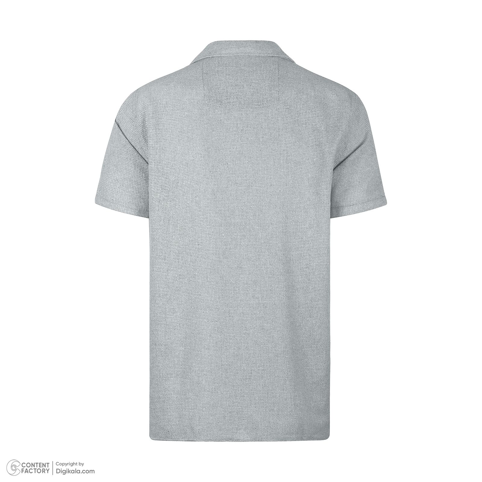 پیراهن آستین کوتاه مردانه باینت مدل 772-2 رنگ طوسی روشن -  - 6