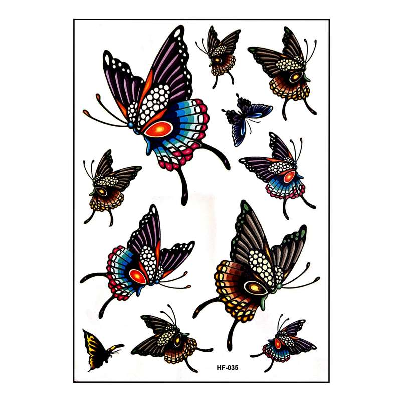 تتو موقت طرح پروانه مدل hf-035