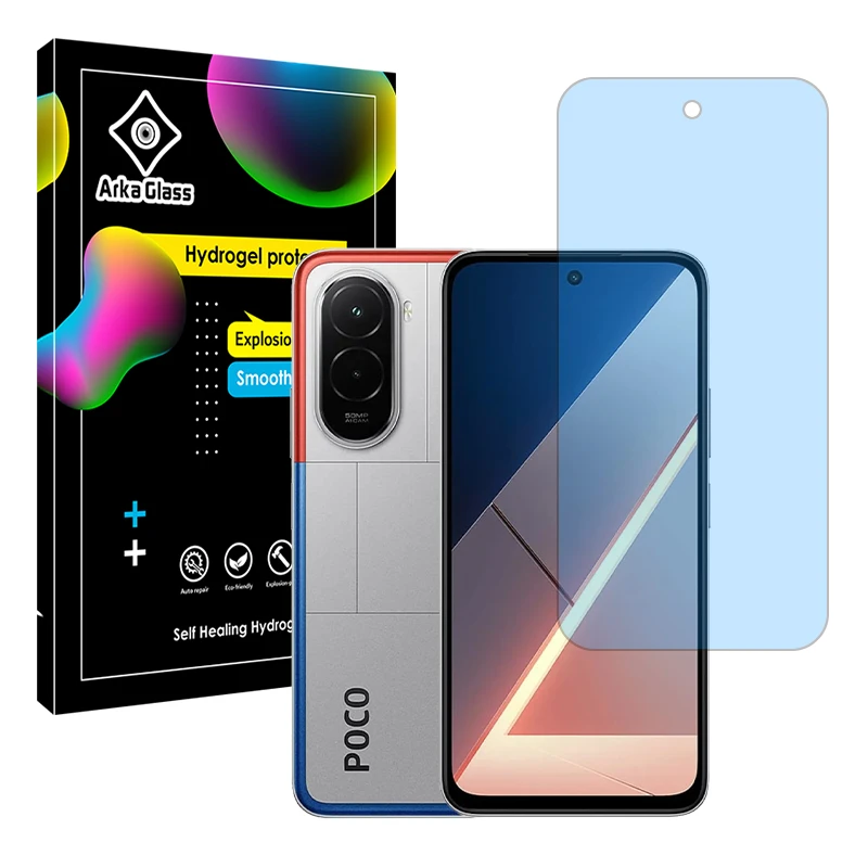 محافظ صفحه نمایش مات ضد اشعه آبی آرکا گلس مدل Tough مناسب برای گوشی موبایل شیائومی Poco M7 4G
