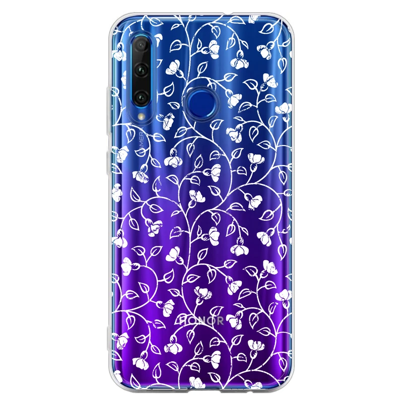 کاور مگافون طرح گل مدل C42-W مناسب برای گوشی موبایل آنر 10i / Honor 20 Lite