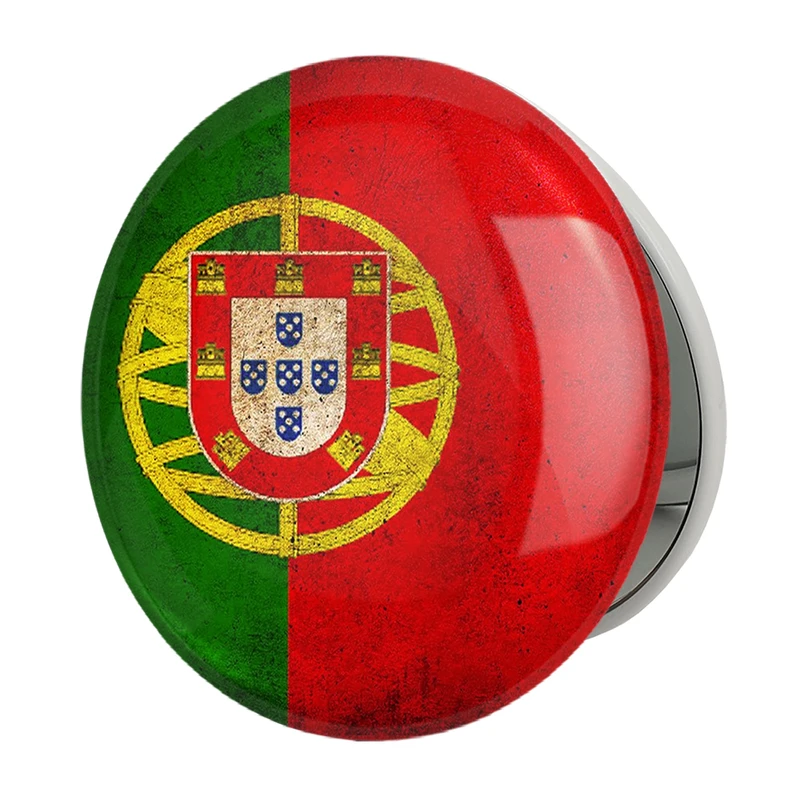 آینه جیبی خندالو طرح تیم ملی پرتغال مدل تاشو کد 2044 