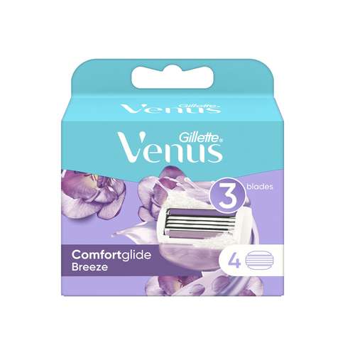 تیغ یدک ژیلت مدل venus Breeze comfortglide بسته 4 عددی