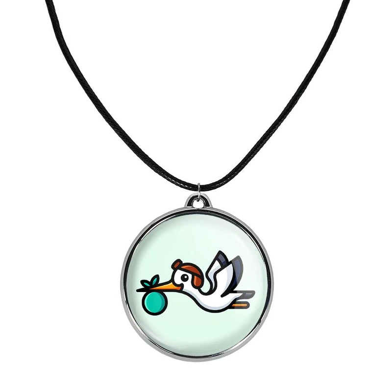 گردنبند خندالو مدل حیوانات بامزه لک لک کد 2836328364