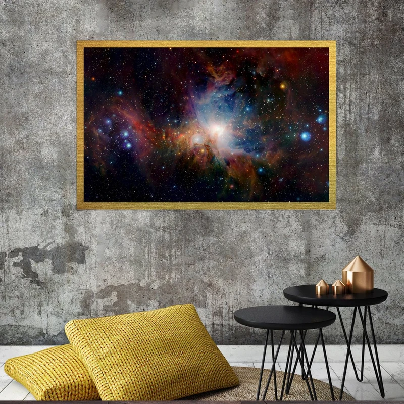 تابلو بکلیت طرح کهکشان مدل قاب شاسی T-S8306