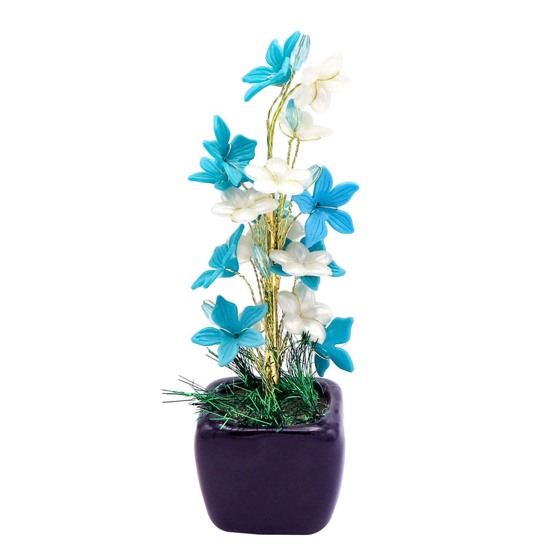 گلدان به همراه گل مصنوعی مدل گلاریس کد 1081