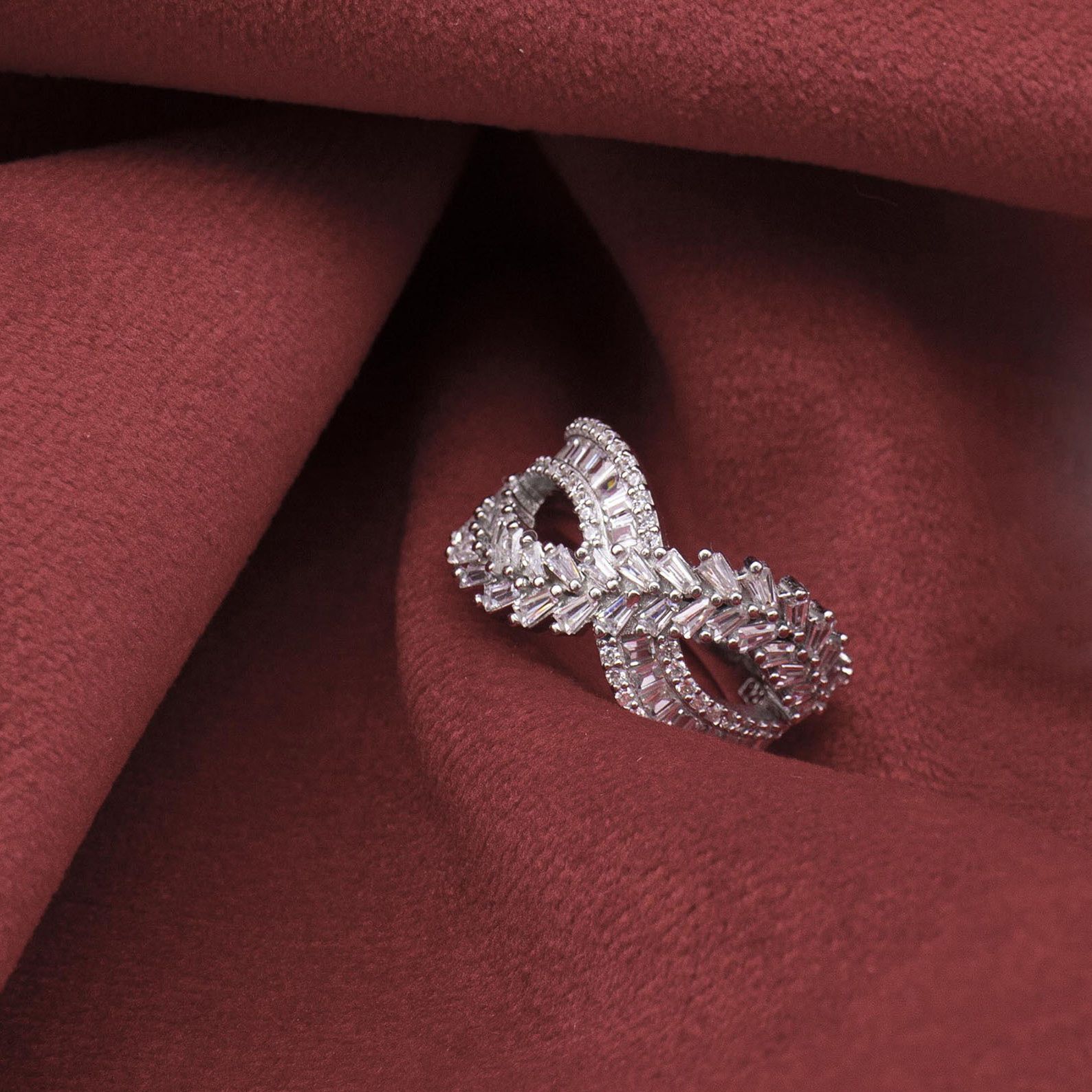 انگشتر نقره زنانه مدل AMT-R163 -  - 5