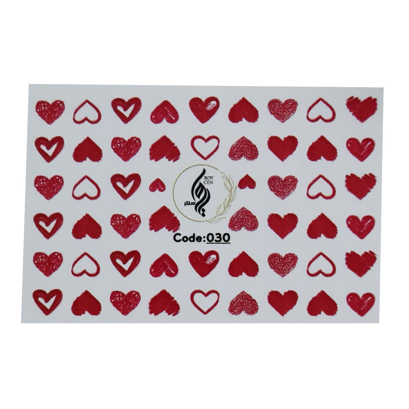 برچسب لنز ناخن رویاسنتر مدل  0030