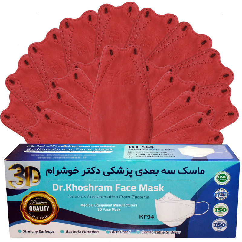 ماسک تنفسی دکتر خوشرام مدل Love بسته 20 عددی ماسک تنفسی دکتر خوشرام مدل Love بسته 20 عددی