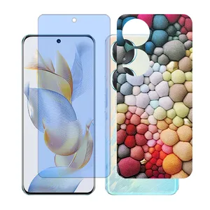 Glass together model anti blue screen protector suitable for Honor 70 mobile phone with back cover sticker