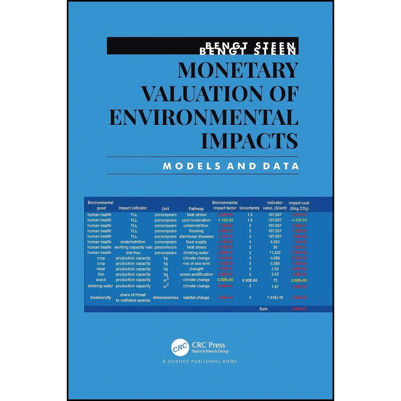 کتاب Monetary Valuation of Environmental Impacts اثر Bengt Steen انتشارات CRC Press