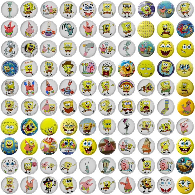 پیکسل مدل باب اسفنجی پاتریک S1-100 مجموعه 100 عددی