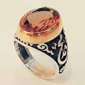 انگشتر نقره مردانه مدل سنگ الکساندریت کد P908