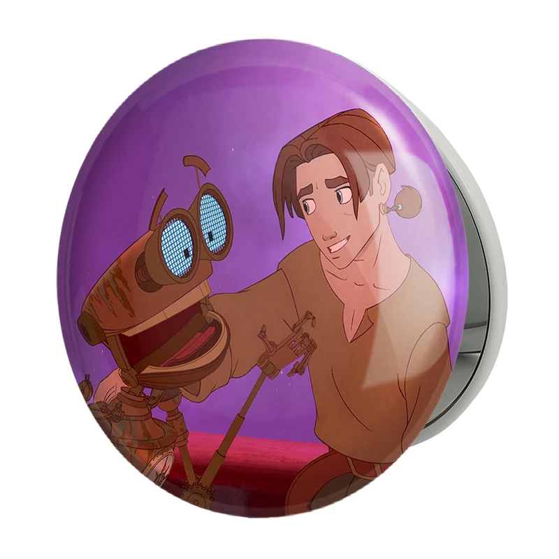 آینه جیبی خندالو طرح انیمیشن سیاره گنج Treasure Planet مدل تاشو کد 13768 