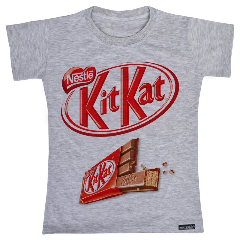 تی شرت آستین کوتاه دخترانه 27 مدل KitKat کد MH810