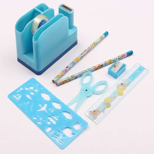 بسته لوازم تحریر مدل ست رومیزی فانتزی طرح خرس کد 55 مجموعه 7 عددی