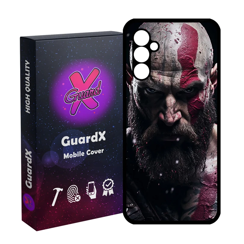 کاور گارد ایکس طرح God of War مدل  Glass10737 مناسب برای گوشی موبایل سامسونگ Galaxy A24/A24 4G/M34 5G