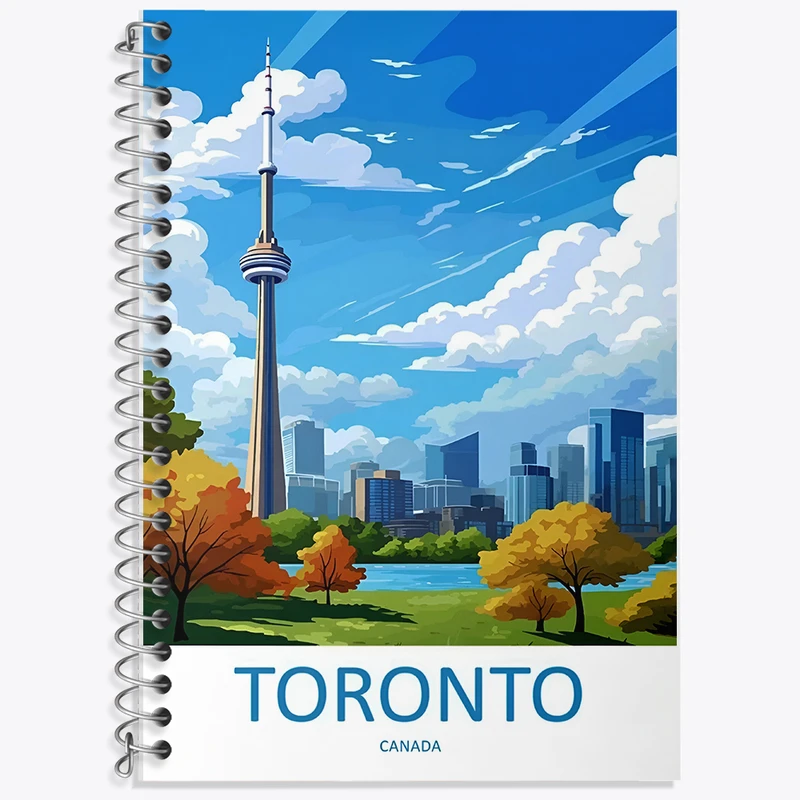 دفتر لغت 50 برگ خندالو طرح تورنتو (Toronto) کد F6309